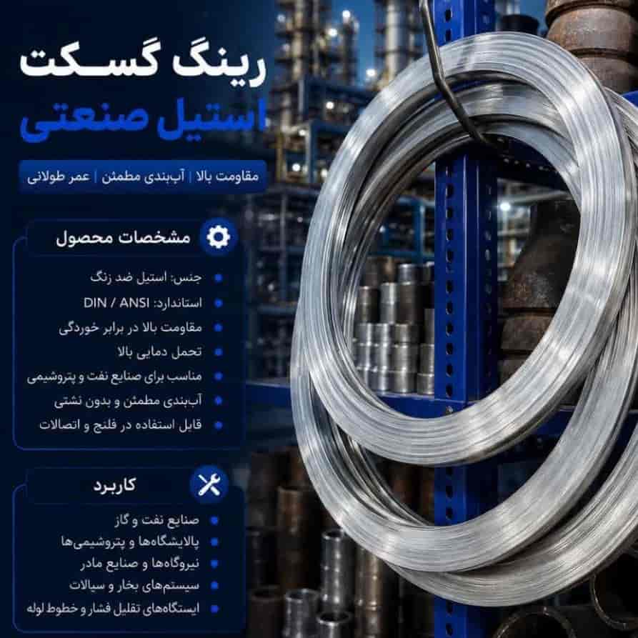 رینگ گسکت استیل صنعتی